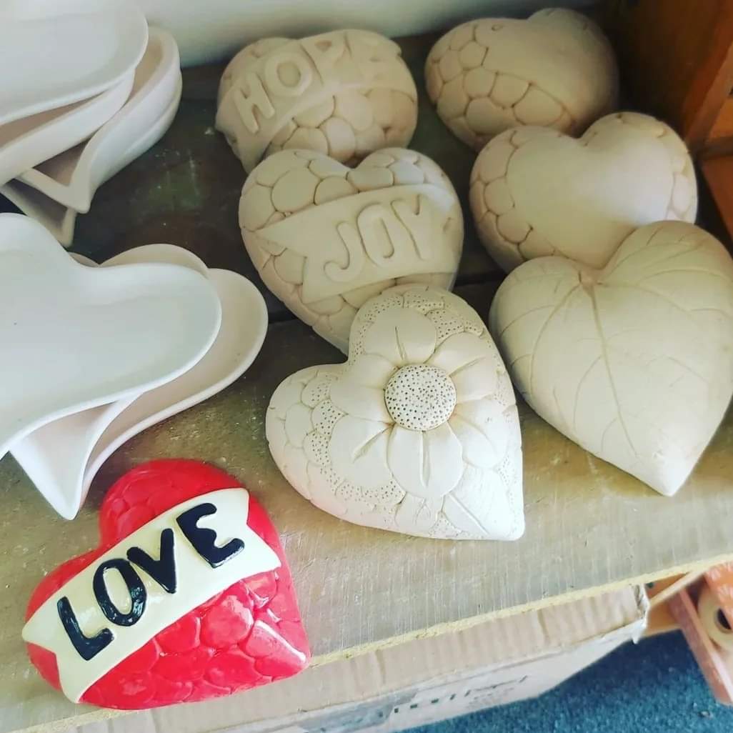 3D Wall Hearts Pottery Workshop