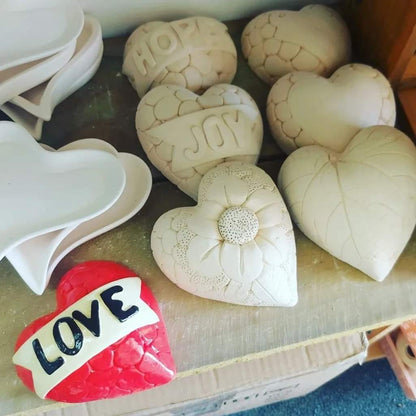 3D Wall Hearts Pottery Workshop