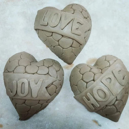 3D Wall Hearts Pottery Workshop