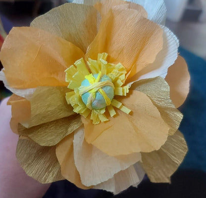 Crepe Paper Poppies Craft Workshop
