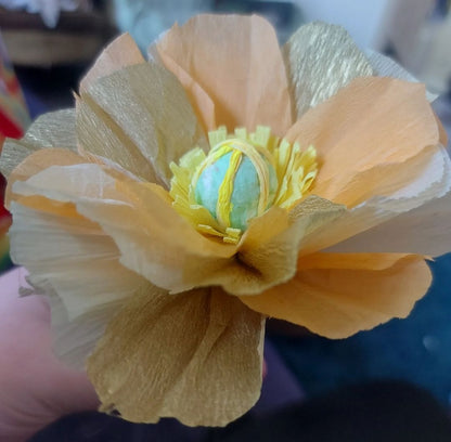 Crepe Paper Poppies Craft Workshop